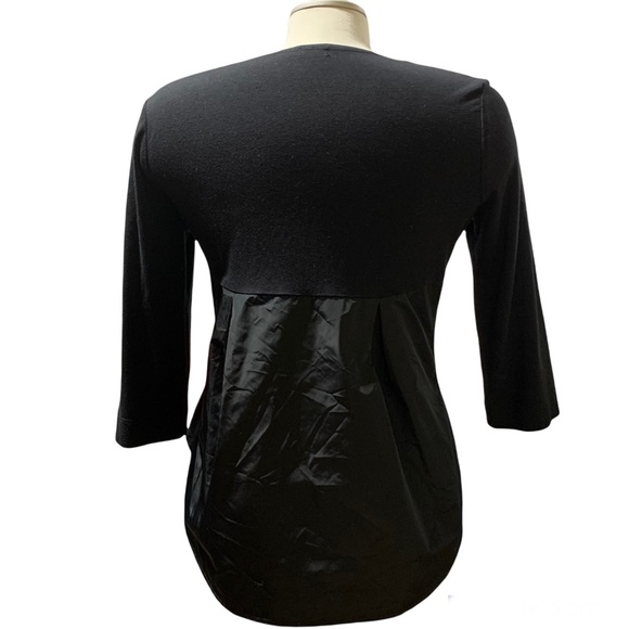 Abigail Black 3/4 sleeves top, small - Picture 2 of 9